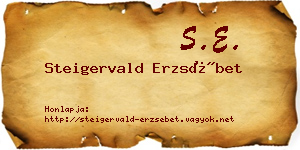Steigervald Erzsébet névjegykártya